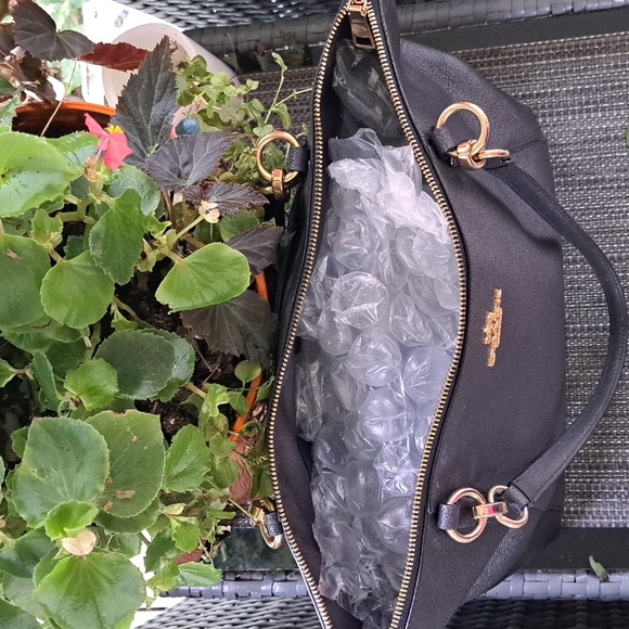 Coach Ava Navy Leather Shoulder/ Tote Excellent Condition - Picture 7 of 13